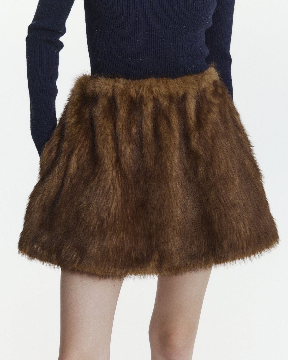 KATE FUR MINI SKIRT