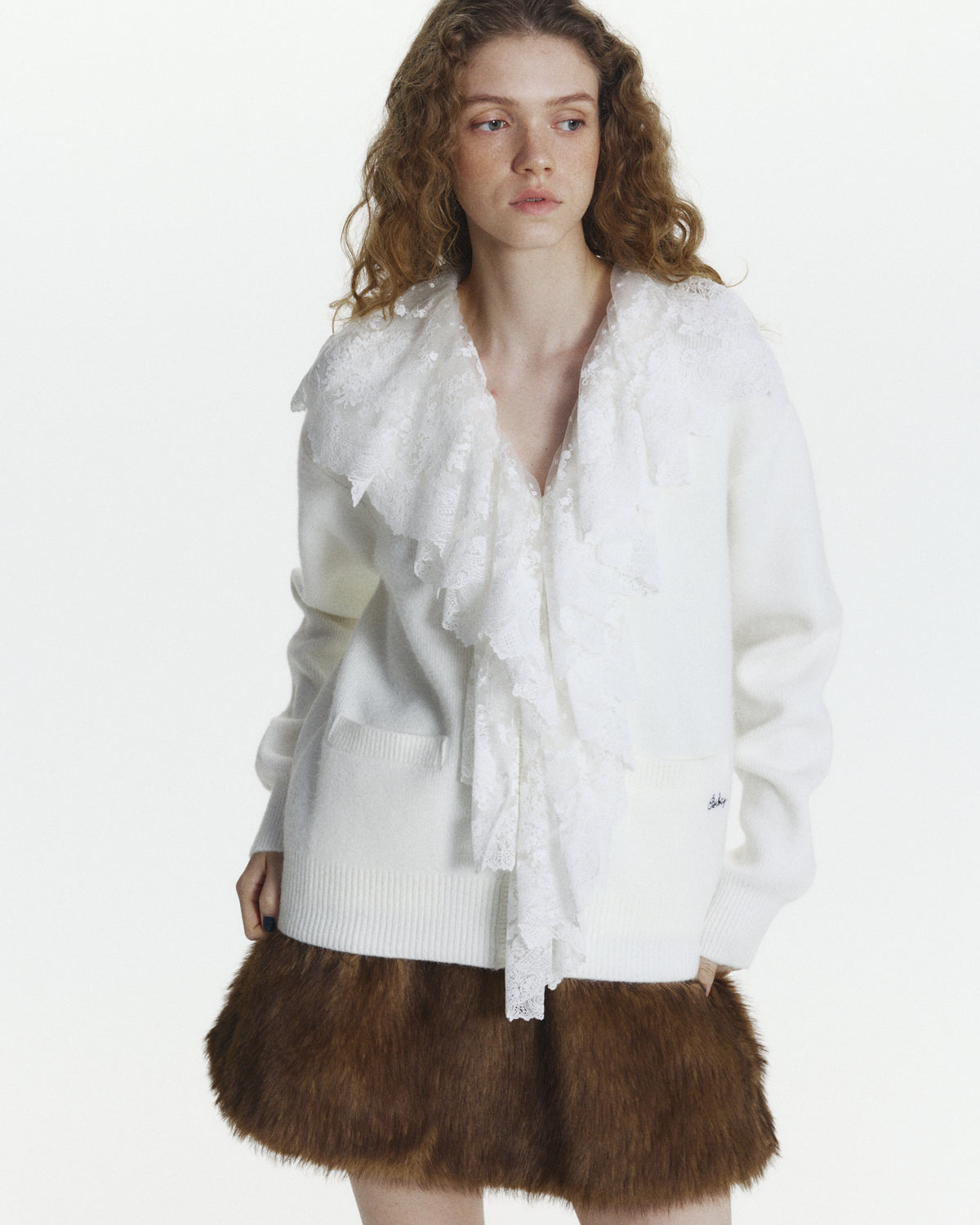 CHANTILLY LACE KNIT CARDIGAN