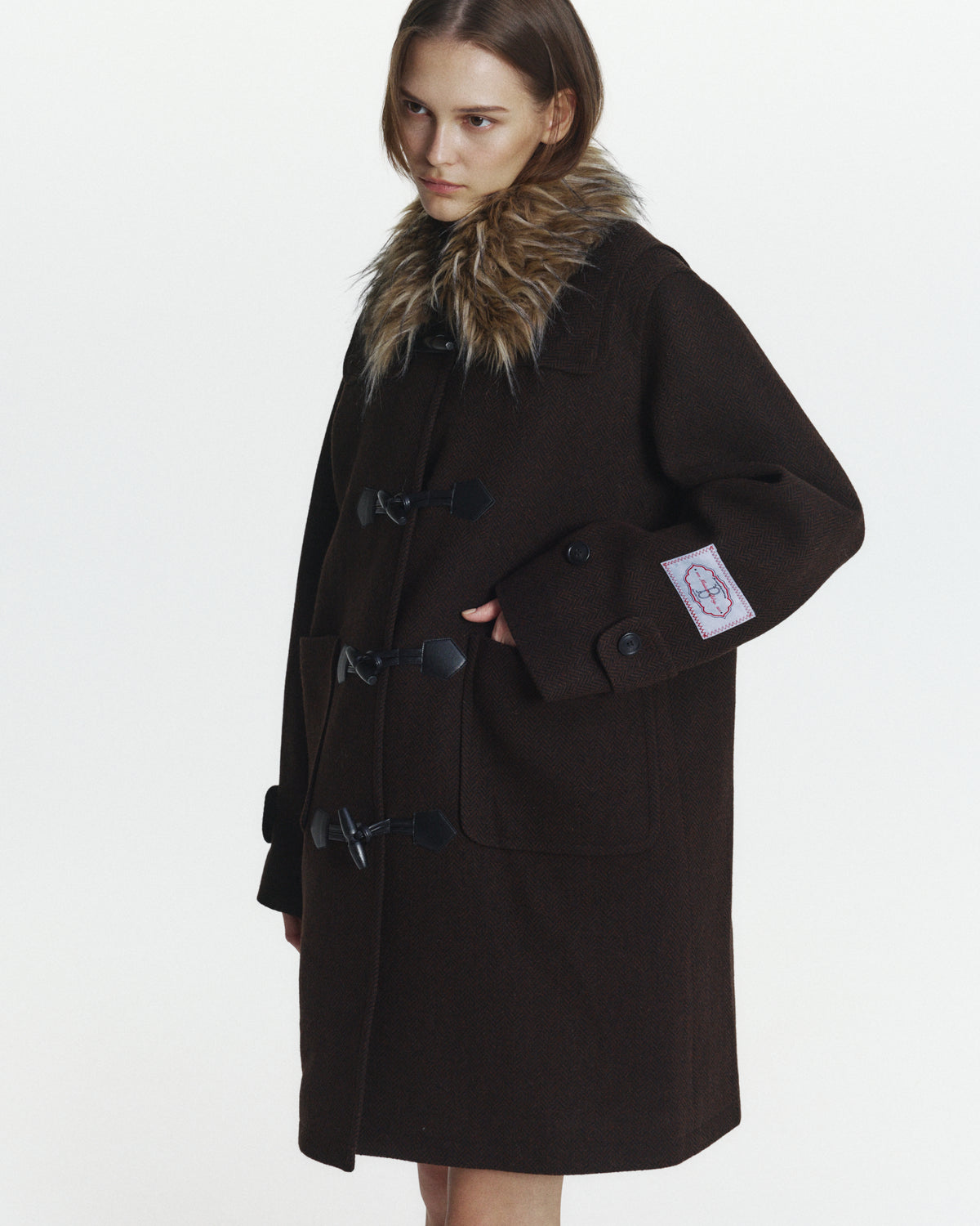 MILLIE DUFFLE FUR COAT