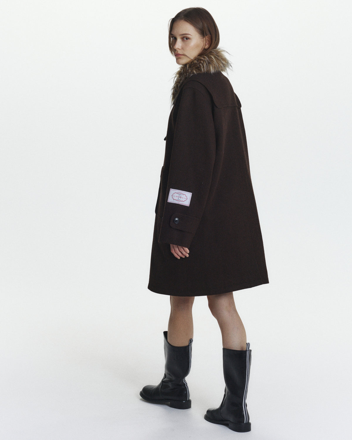 MILLIE DUFFLE FUR COAT