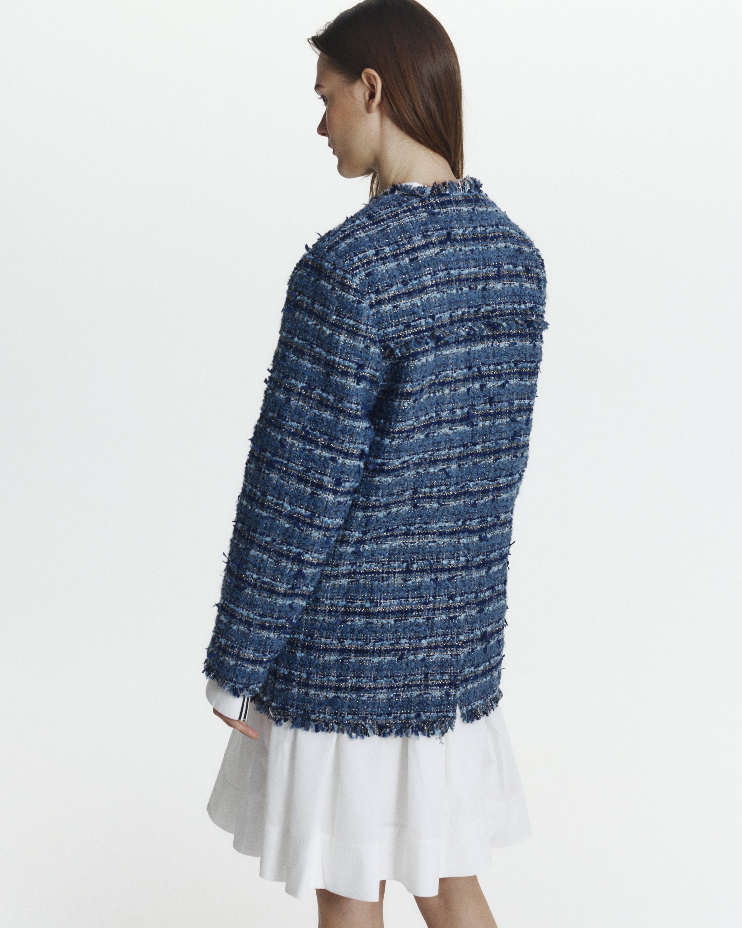 BIBIY. MADE | ELISE TWEED JACKET BLUE｜Bibiy.