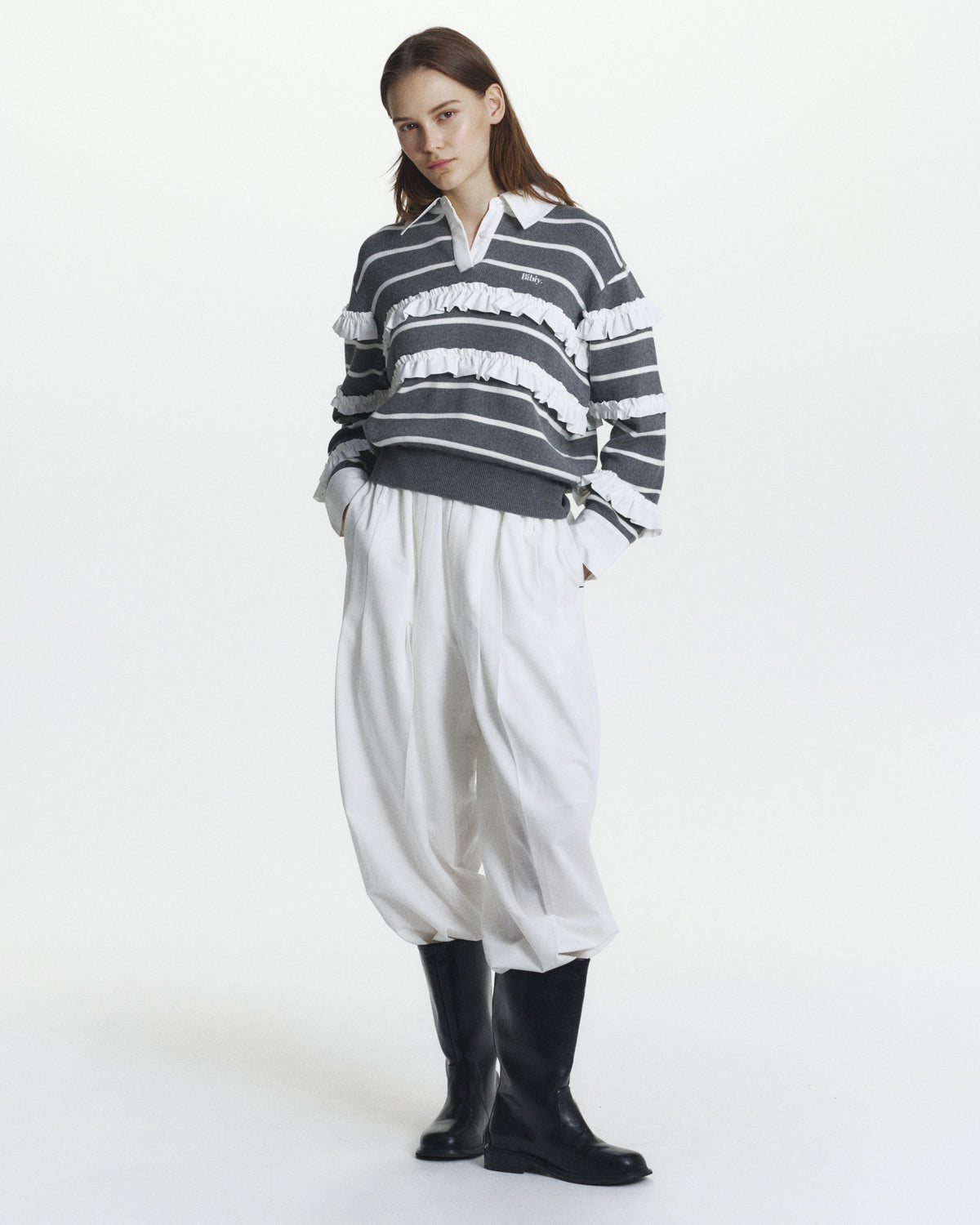 JAMIE FRILL KNIT