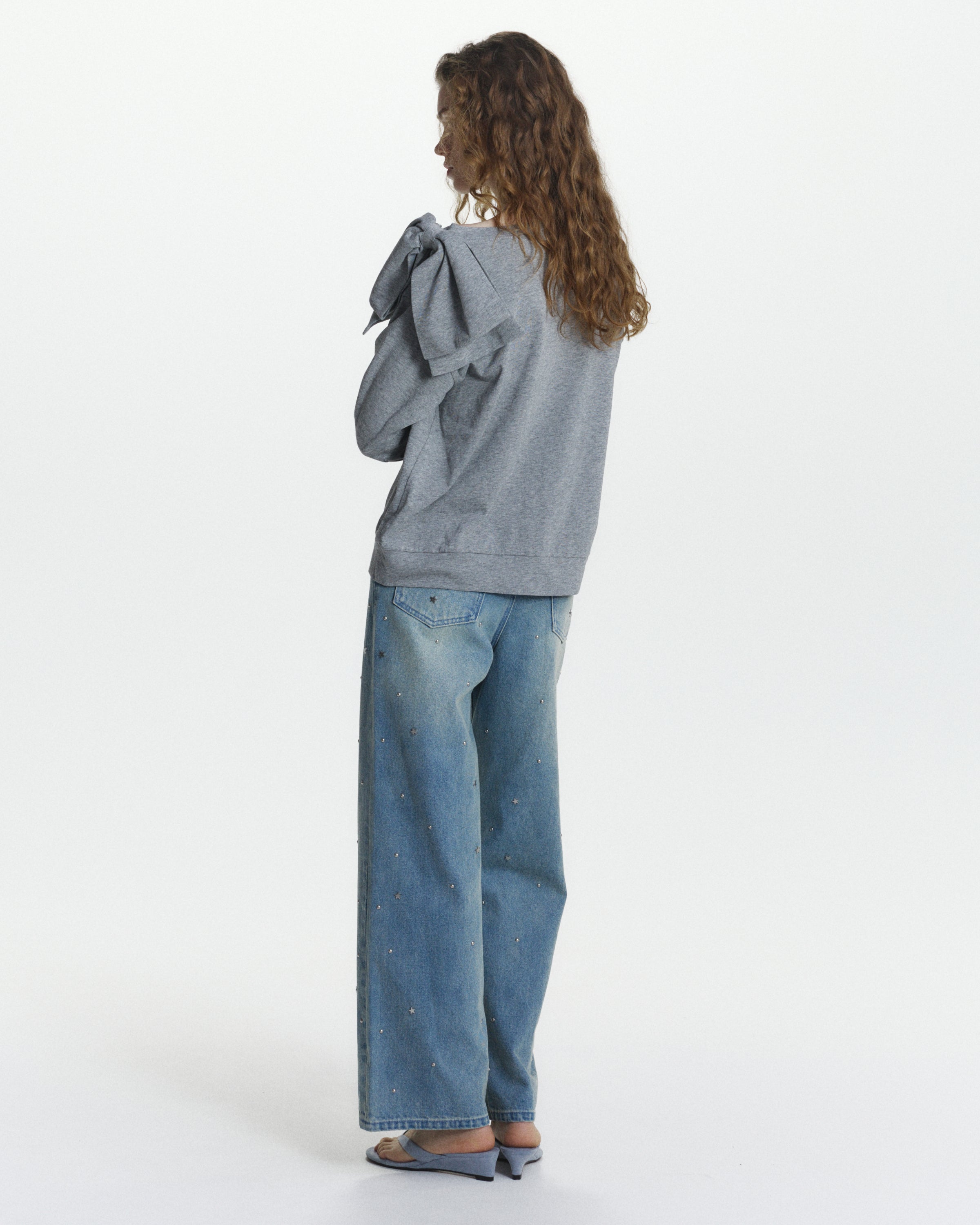 BIBIY. MADE | ROMY RIBBON TOP GRAY｜TOPS｜Bibiy.