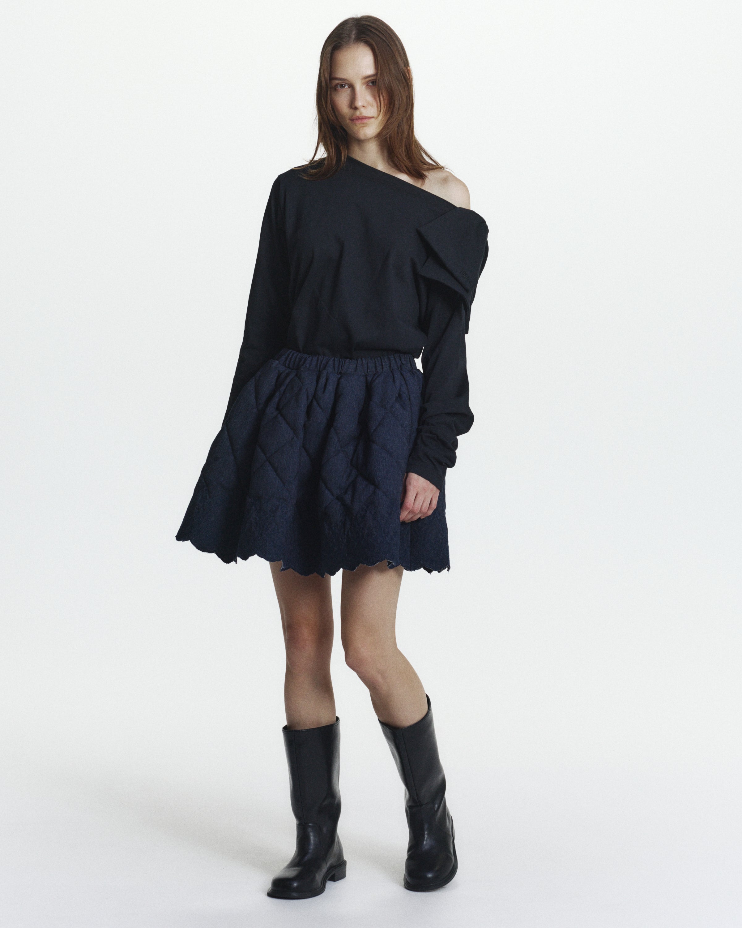 BIBIY. MADE | ROMY RIBBON TOP BLACK｜TOPS｜Bibiy.