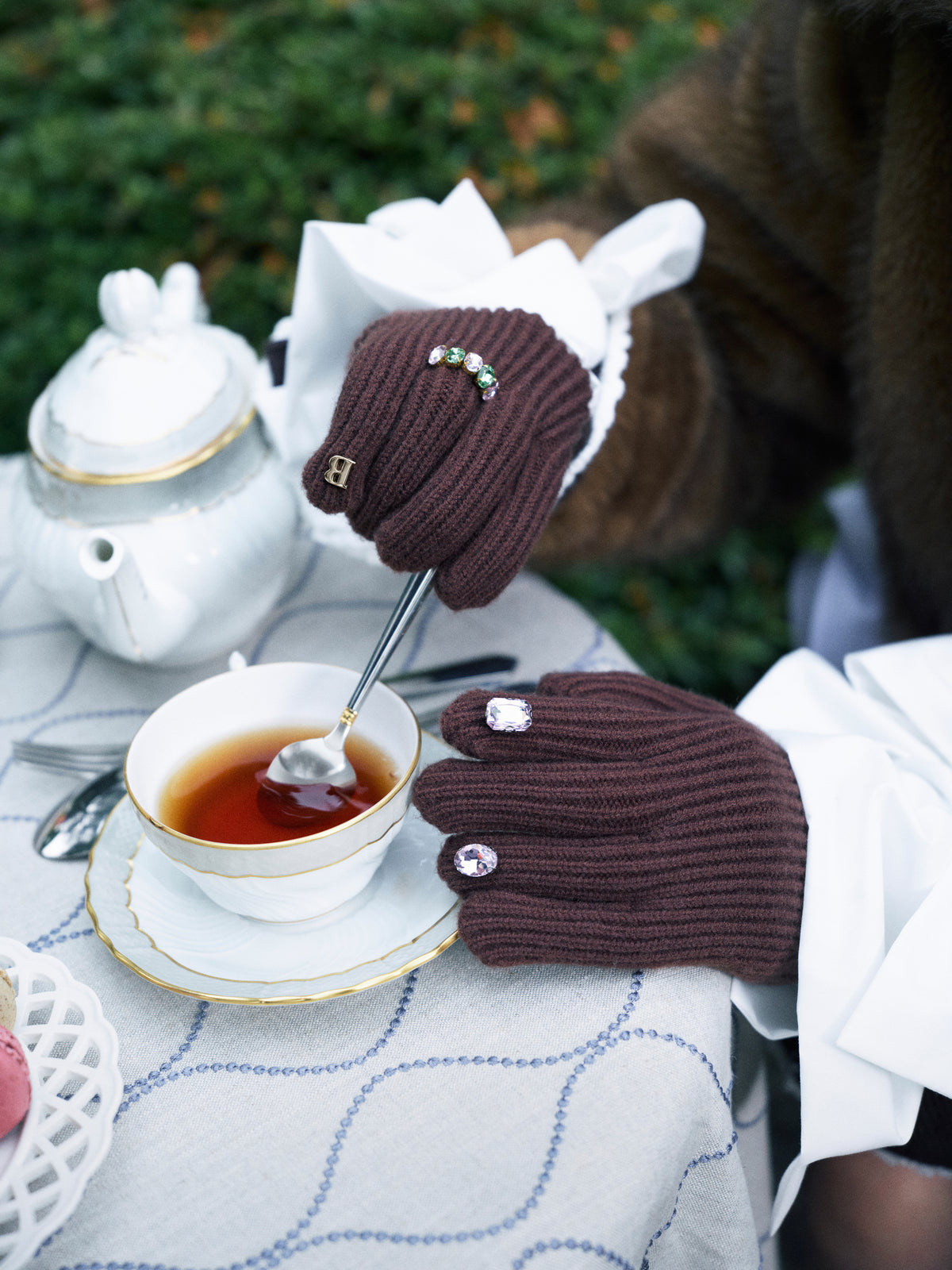 B. BIJOU KNIT GLOVES