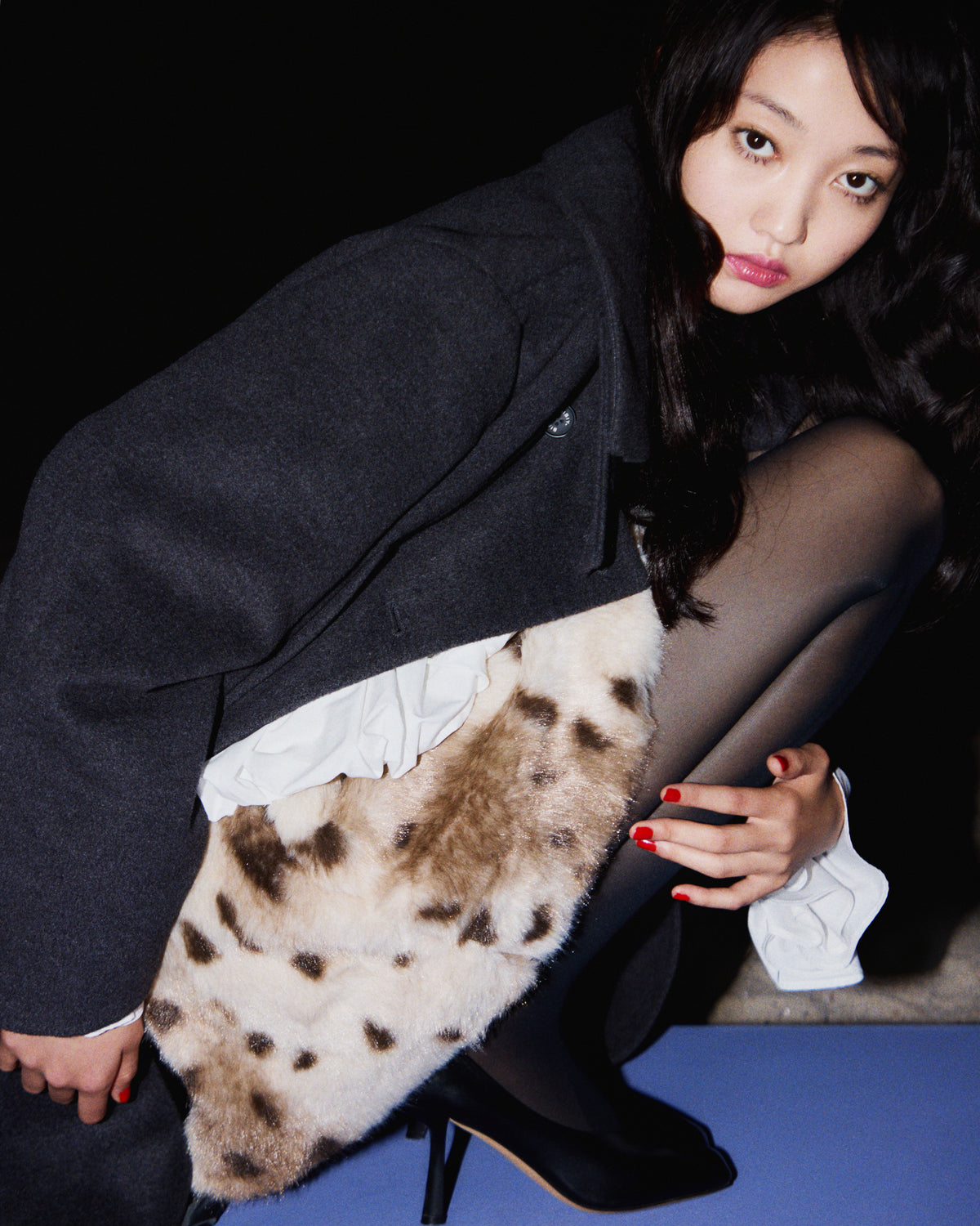 VALERIE FUR MINI SKIRT
