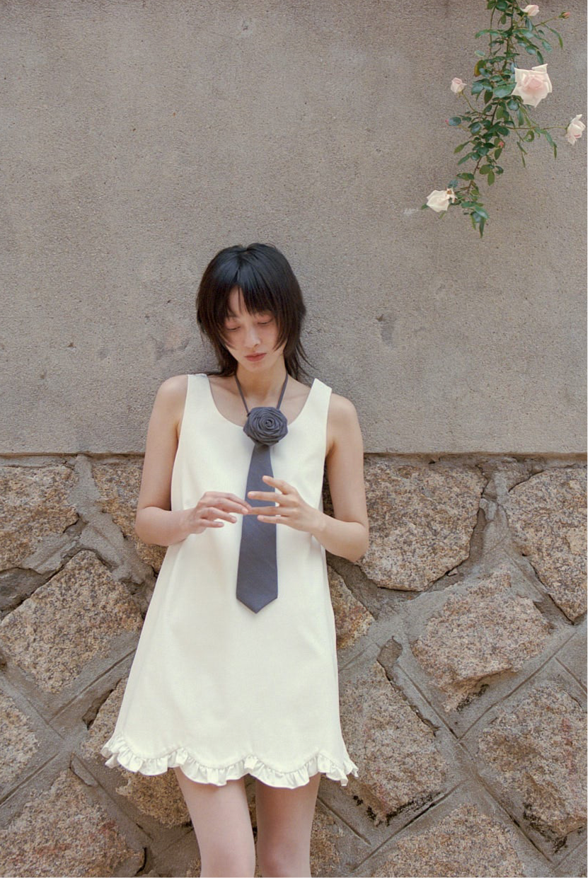 bibiy COCO MINI DRESS 【24時まで限定価格】 BIBIY. MADE | COCO MINI DRESS WHITE|Bibiy.