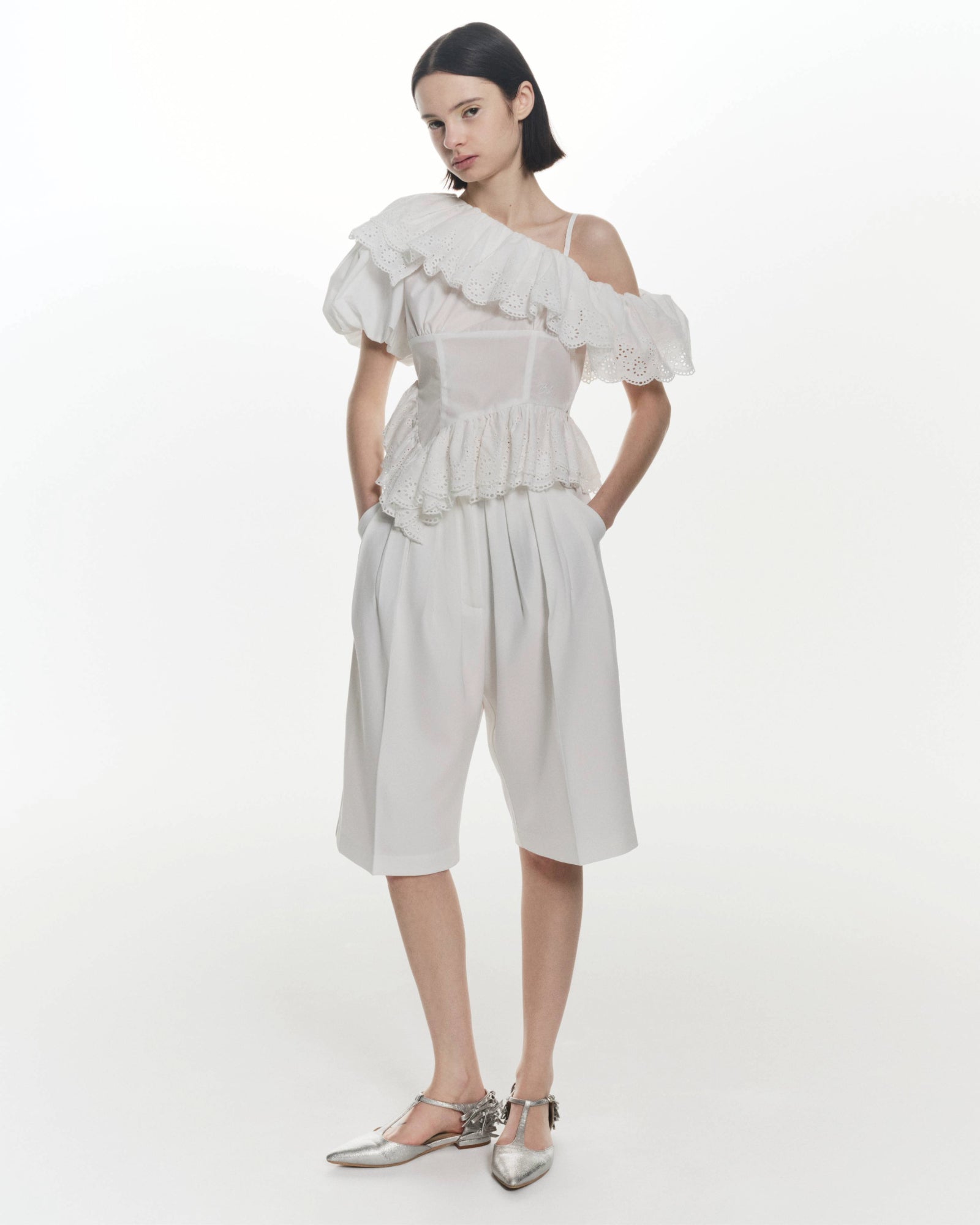 COLENNE RUFFLE TOP
