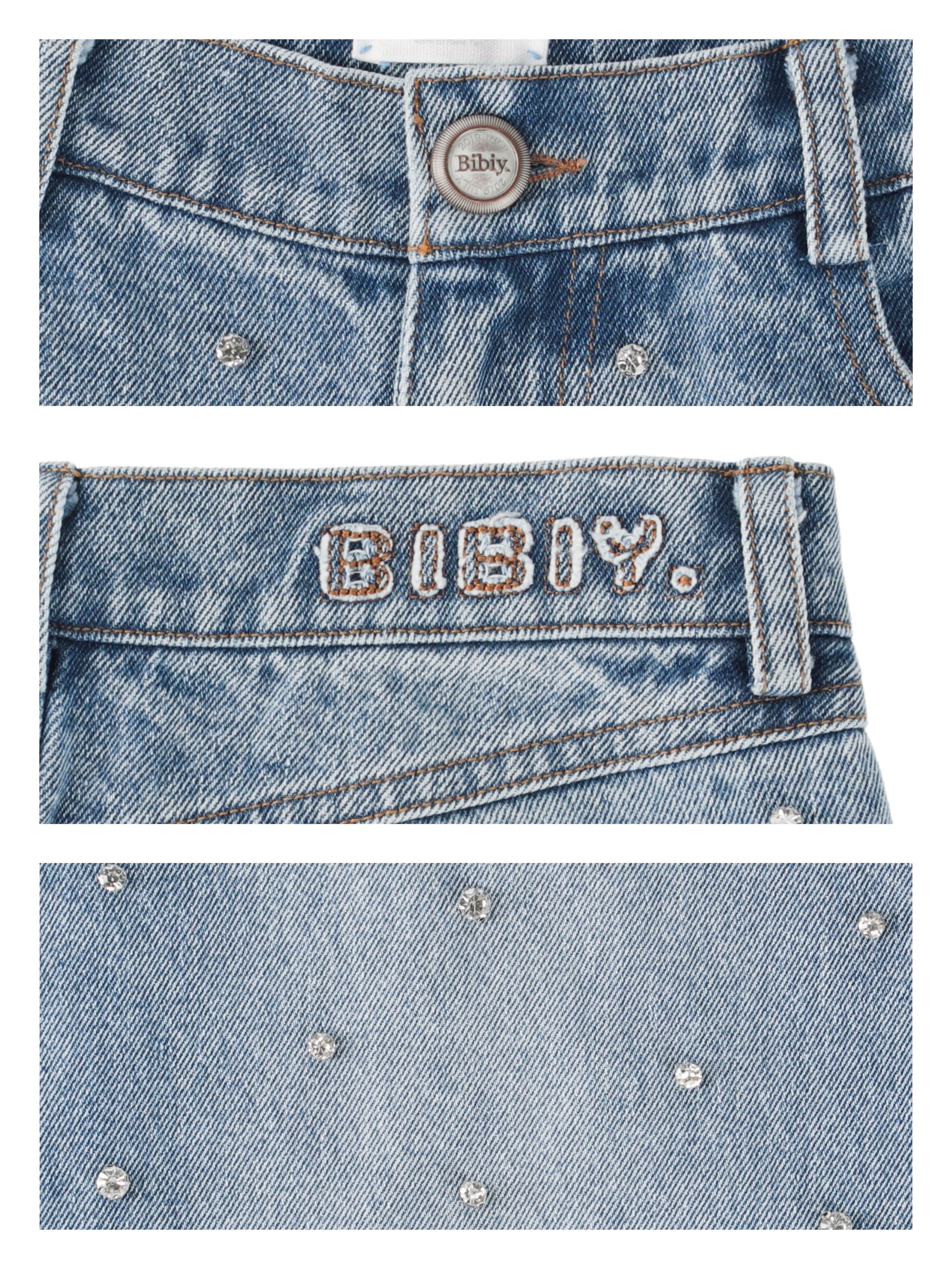 BIBIY. JEWEL DENIM裾スレ無し