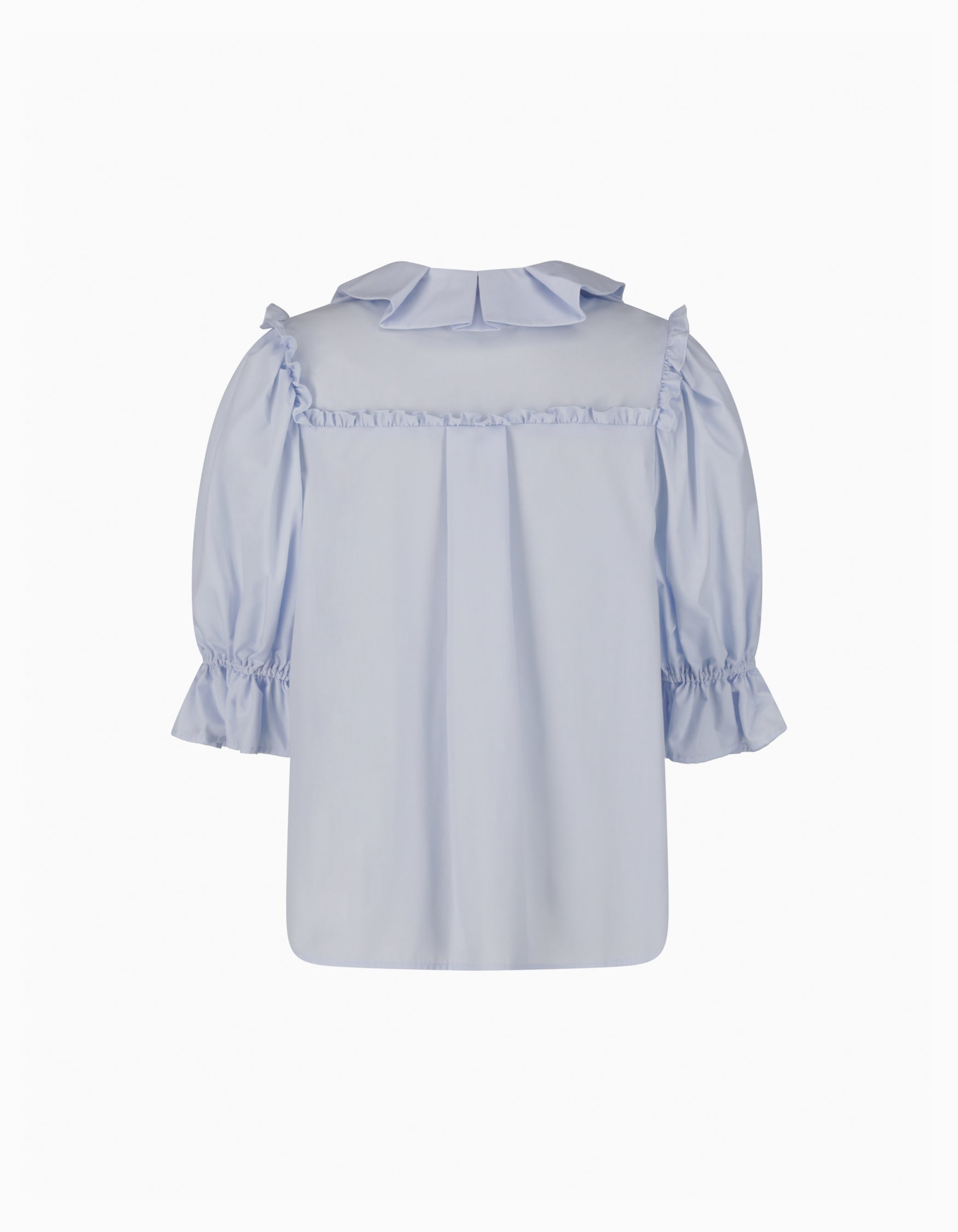 Bibiy REBECCA FRILL BLOUSE ブルー ビビィ ブラウス BIBIY. MADE | REBECCA FRILL BLOUSE BLUE｜Bibiy.