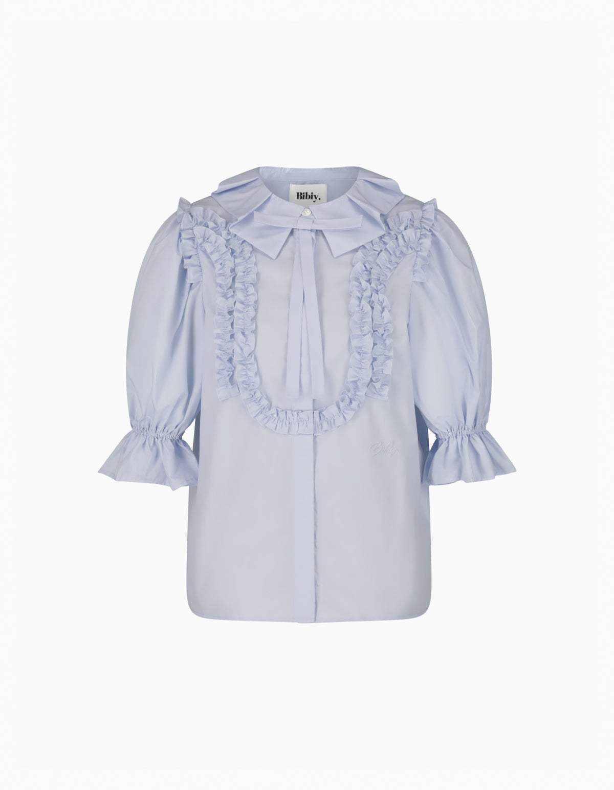 BIBIY. MADE | REBECCA FRILL BLOUSE BLUE｜Bibiy