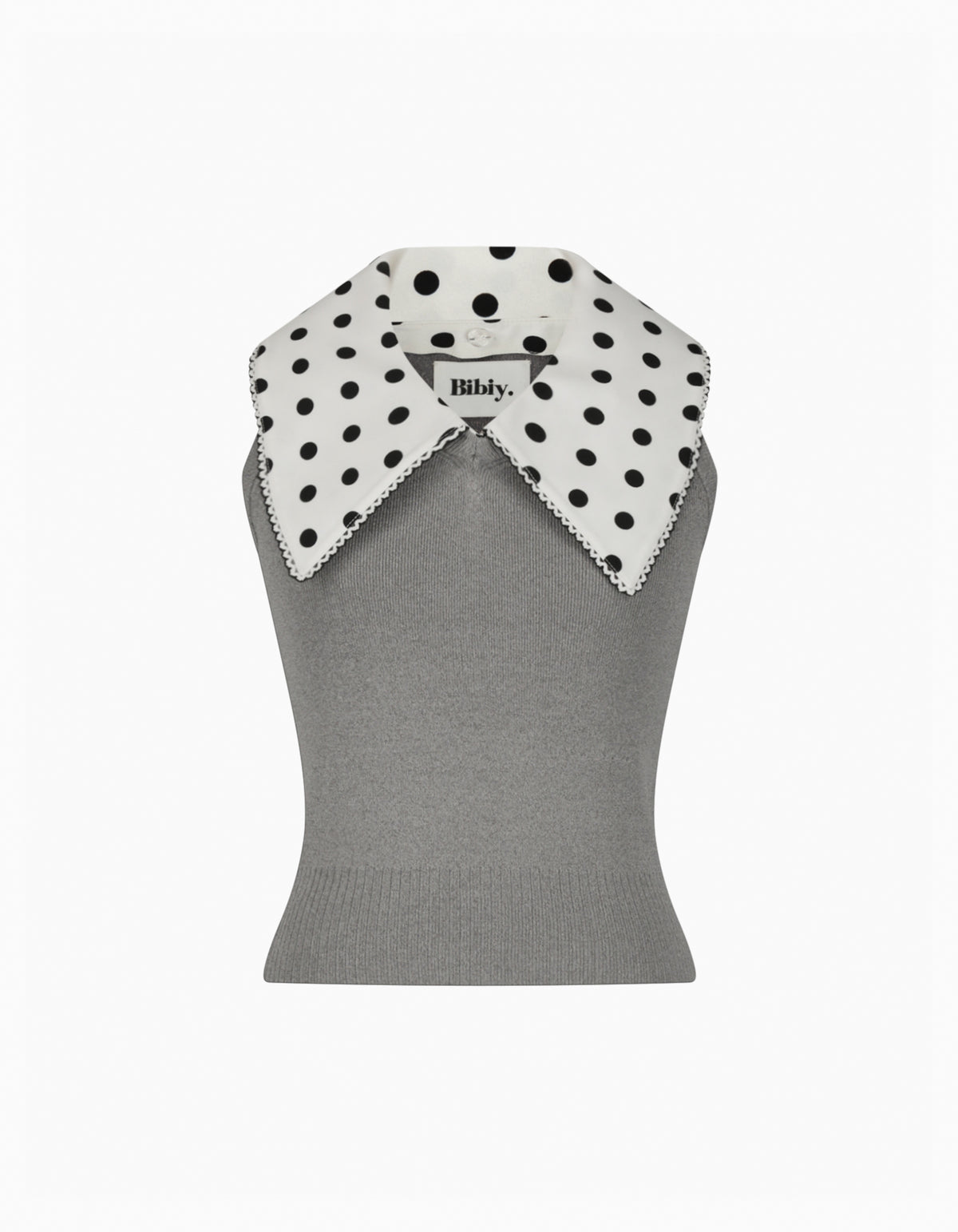 BIBIY. MADE | BETTY DOT TOP GRAY｜Bibiy
