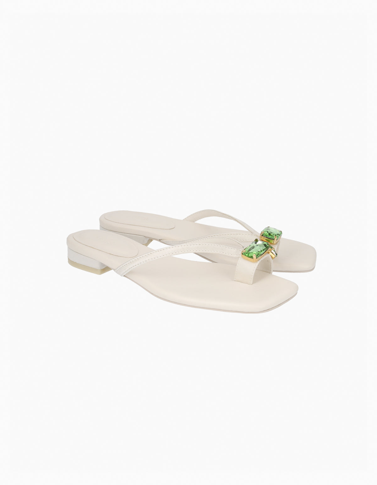 BIBIY. MADE | BIBIY. GEM SANDALS WHITE｜Bibiy