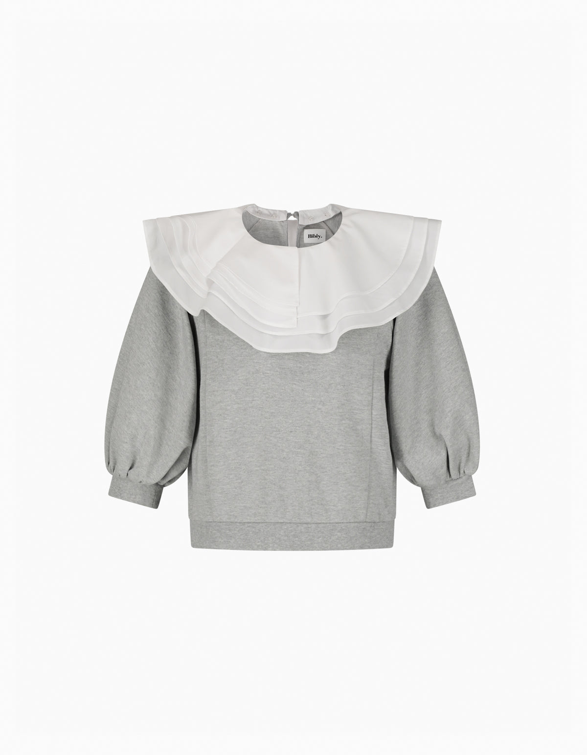 BIBIY. MADE | PEONY COLLAT TOP GRAY｜Bibiy