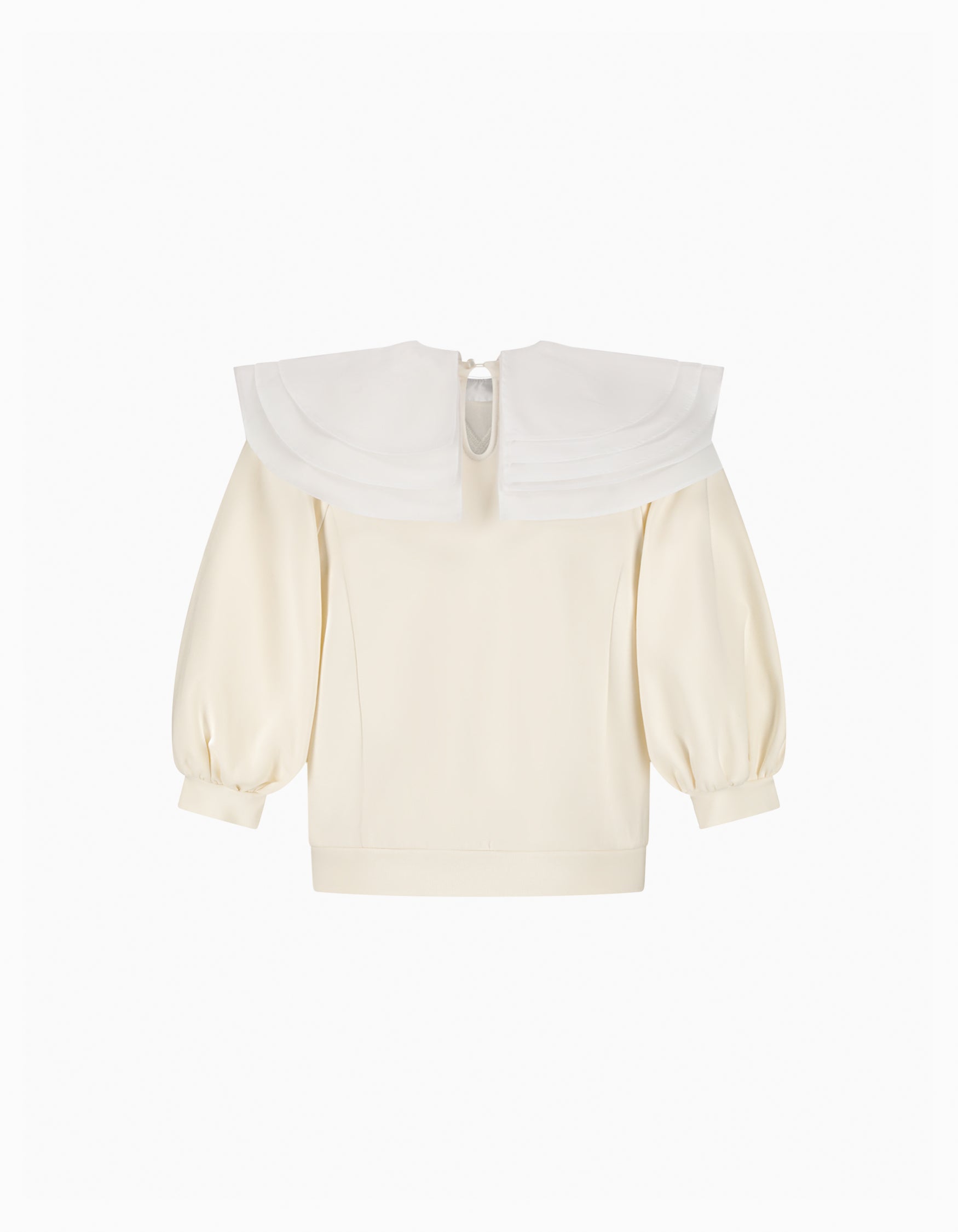BIBIY. MADE | PEONY COLLAT TOP IVORY｜Bibiy.