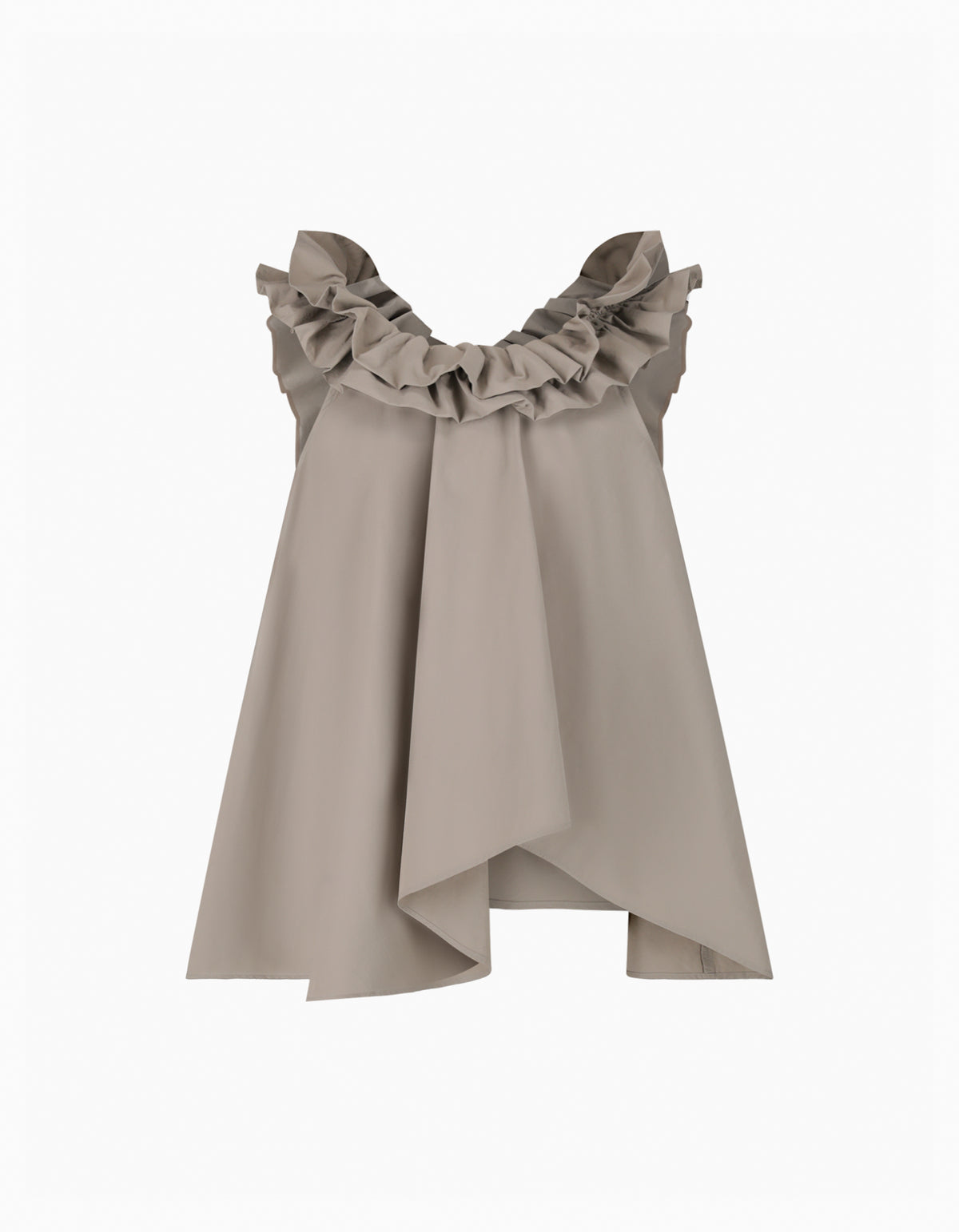 BIBIY. MADE | PATTY RUFFLE TOP BEIGE｜Bibiy