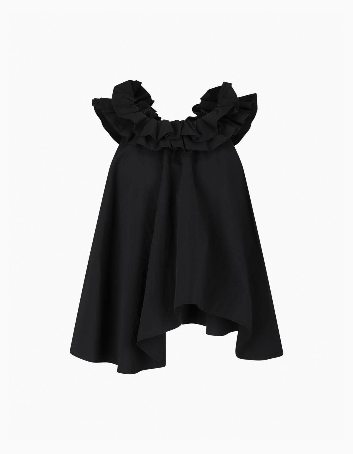BIBIY. MADE | PATTY RUFFLE TOP BLACK｜Bibiy