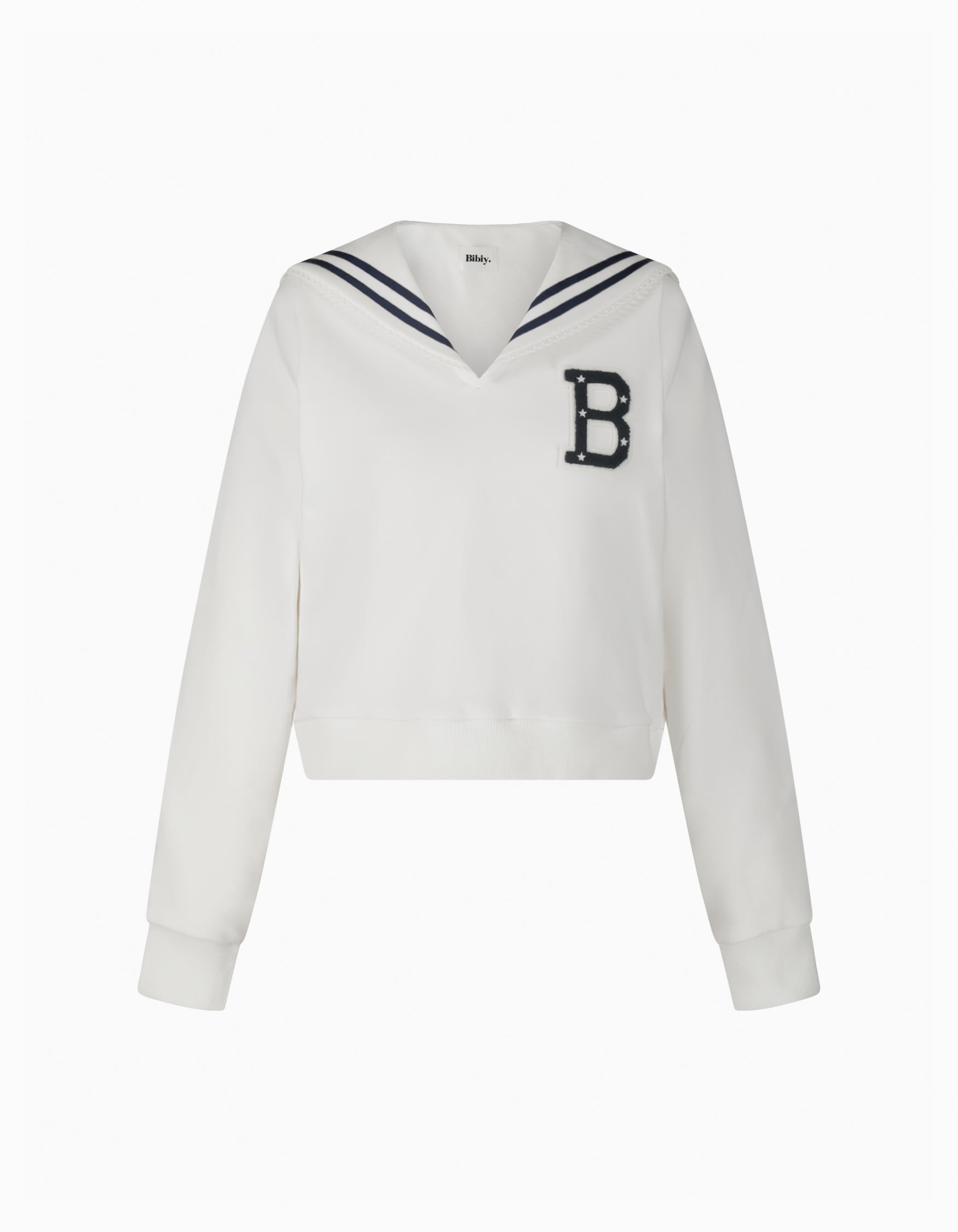 BIBIY. MADE | B. MARINER SWEATSHIRT WHITE｜Bibiy.