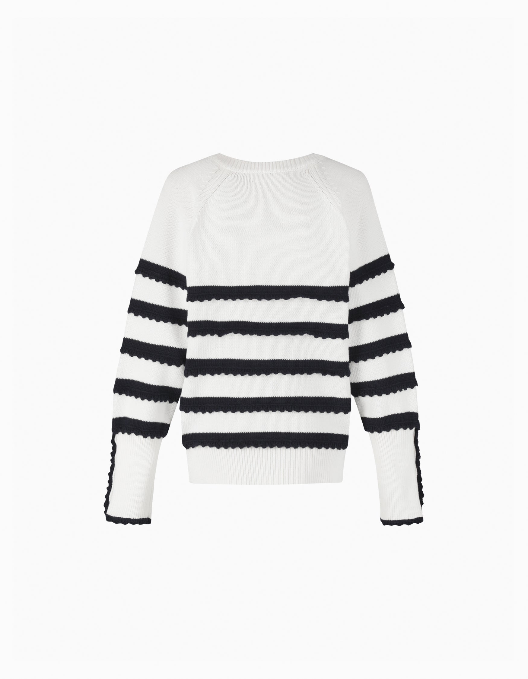 BIBIY. MADE | VIENNA RUFFLE KNIT WHITE｜Bibiy.