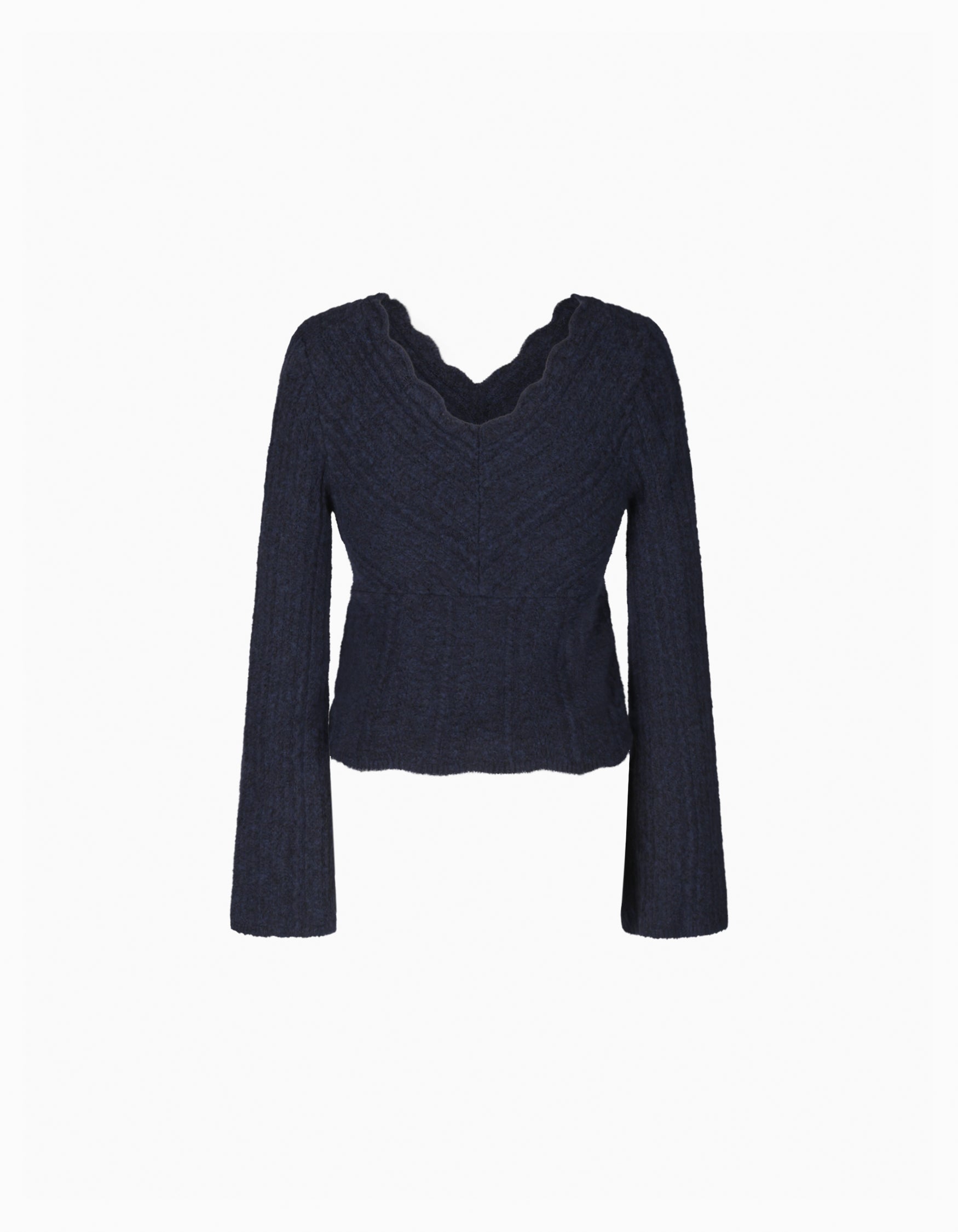 【Bibiy.】BERYL KNIT BLOUSE ネイビー BIBIY. MADE | AURELIA KNIT NAVY｜Bibiy.