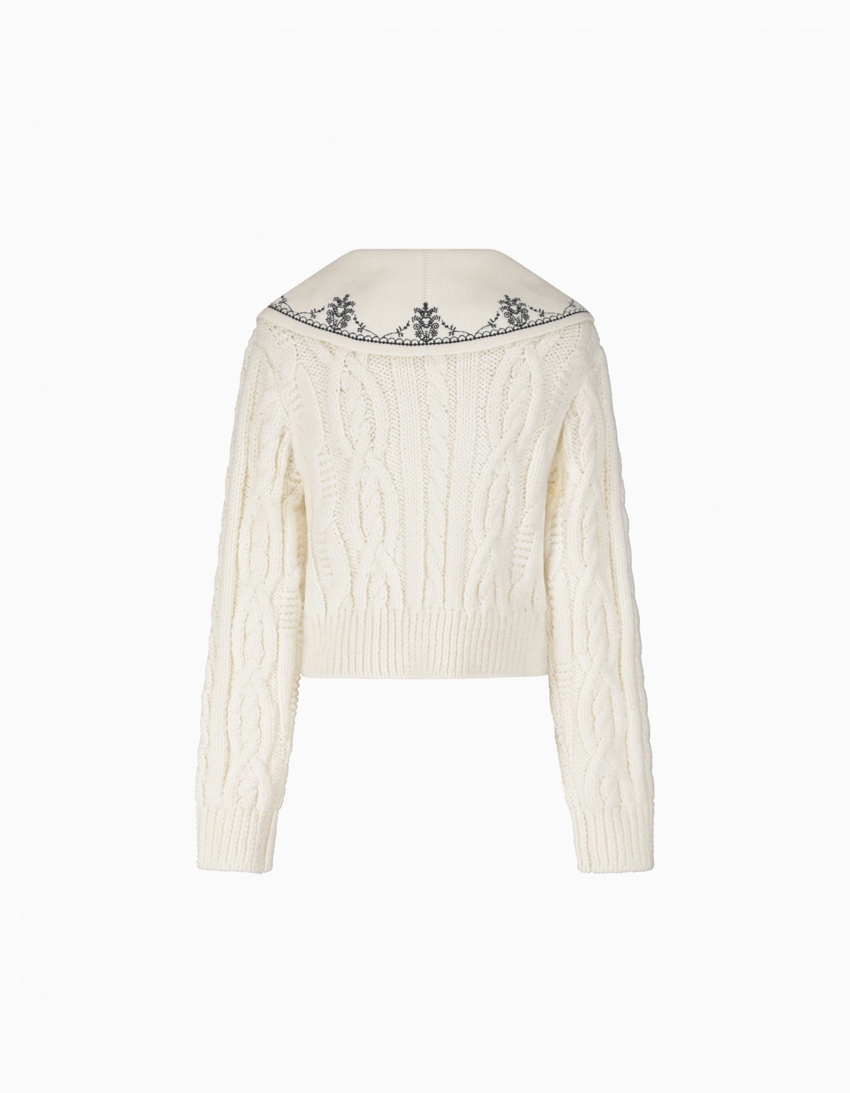 GARDENIA COLLAR KNIT