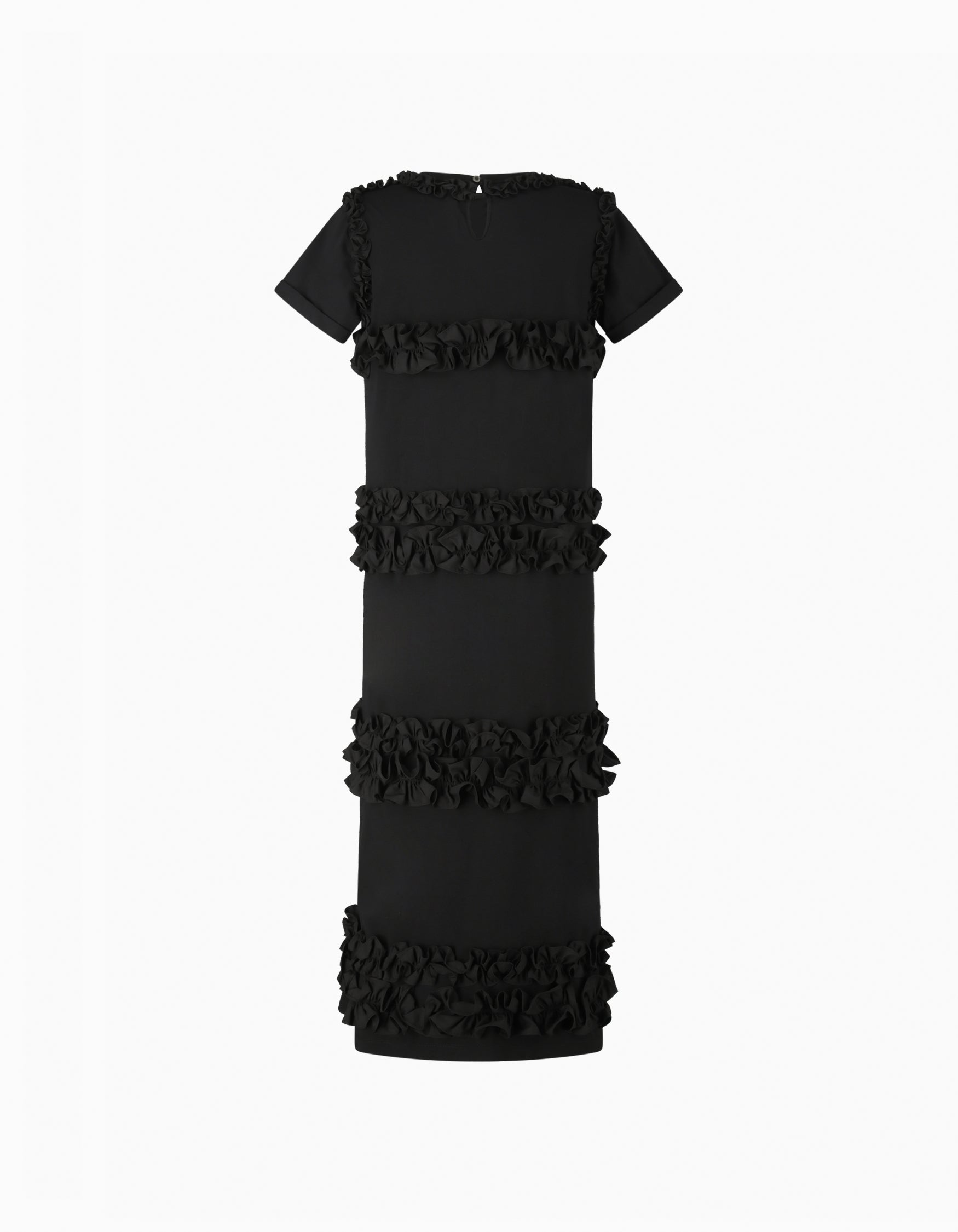 BIBIY. MADE | IRIS RUFFLE DRESS BLACK｜Bibiy.