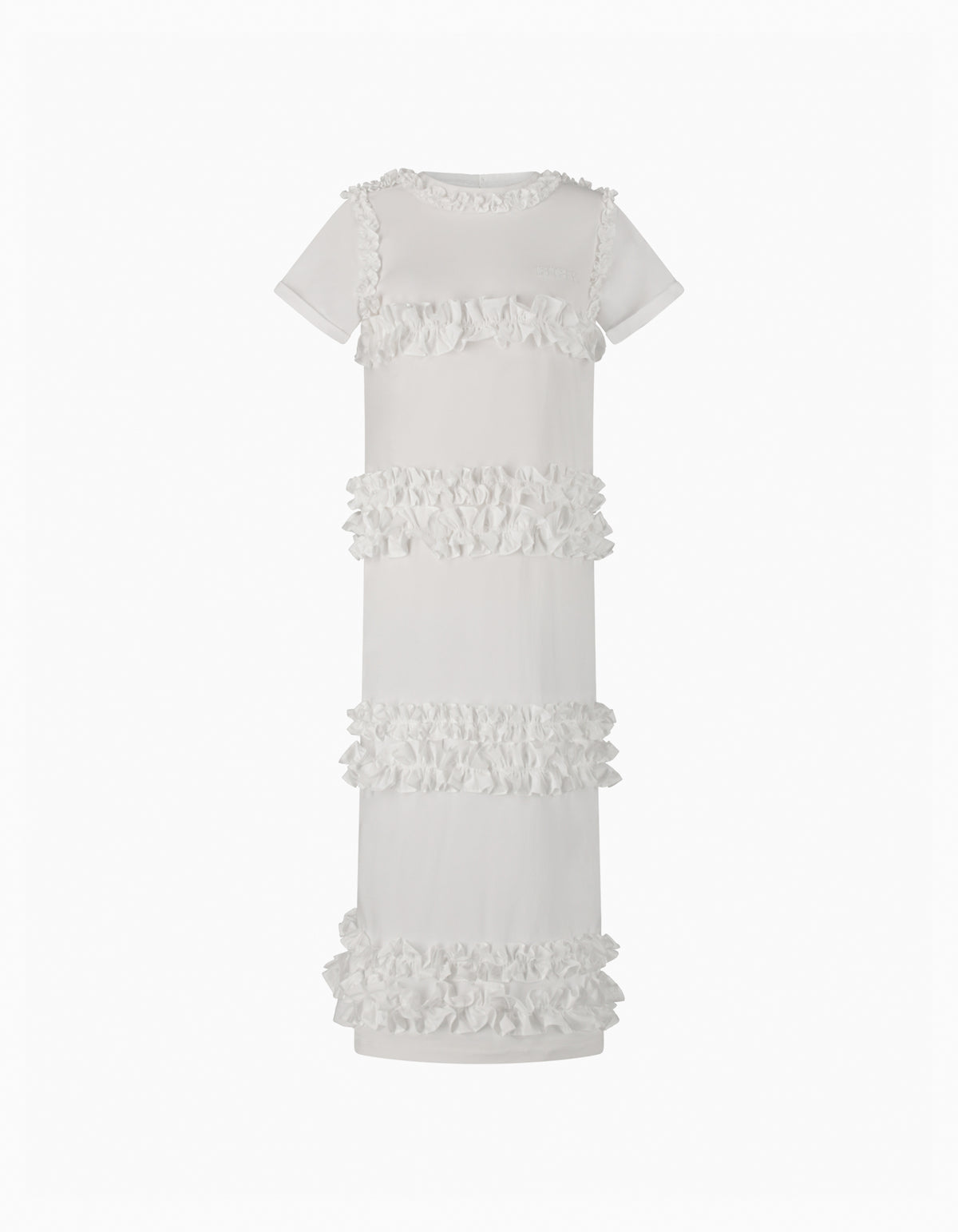 BIBIY. MADE | IRIS RUFFLE DRESS WHITE｜Bibiy