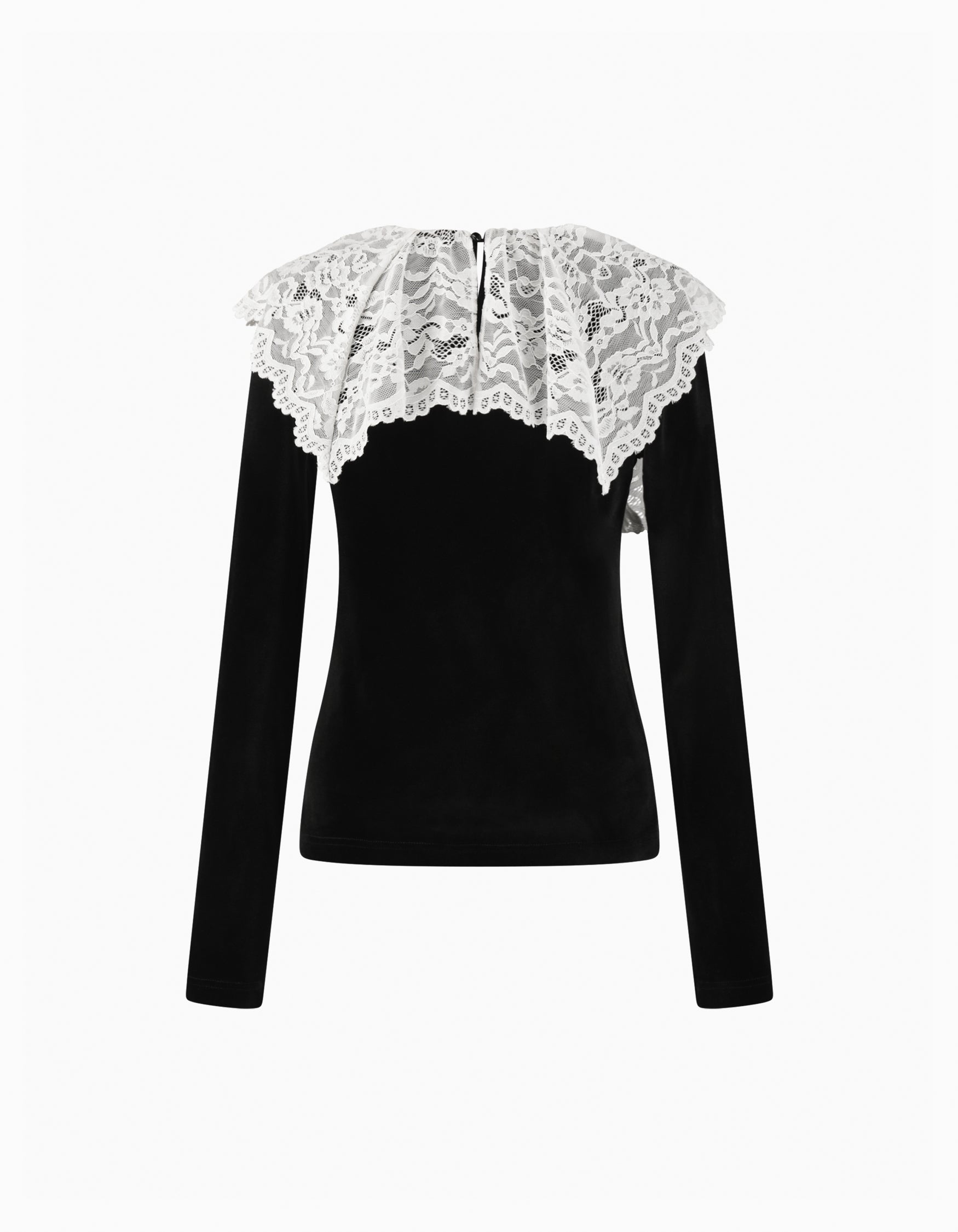 bibiy . タンクトップ ブラック BIBIY. MADE | SABRINA LACE VELOUR TOP BLACK｜TOPS｜Bibiy.