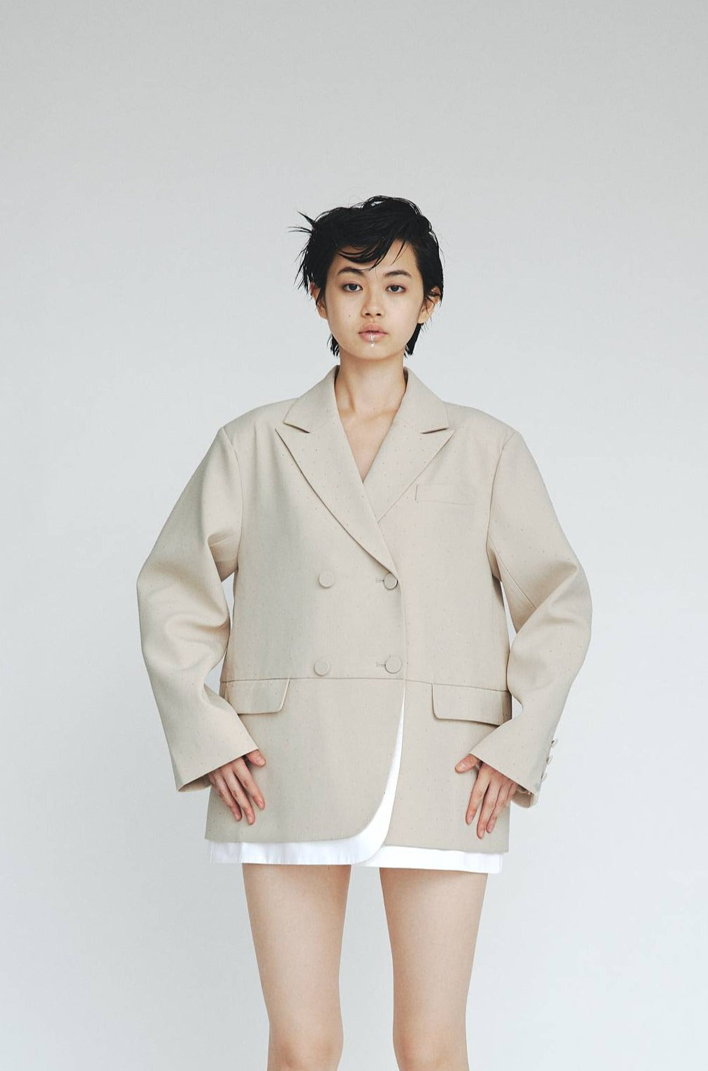 春セールBIBIY. JEWEL JACKET (BEIGE) ジャケット・アウター