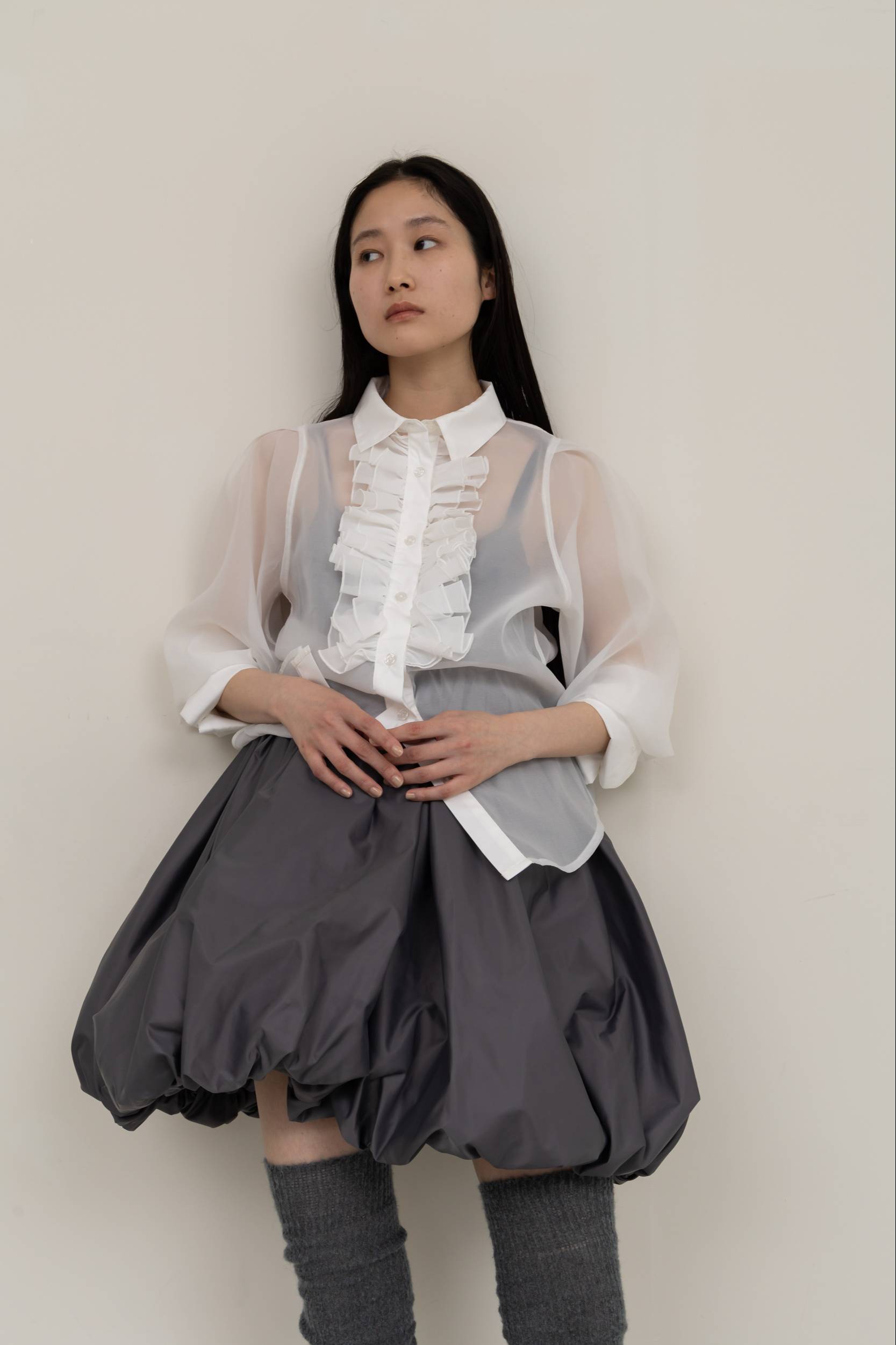 BIBIY.(ビビィ) TOPS RUTH SHEER BLOUSE