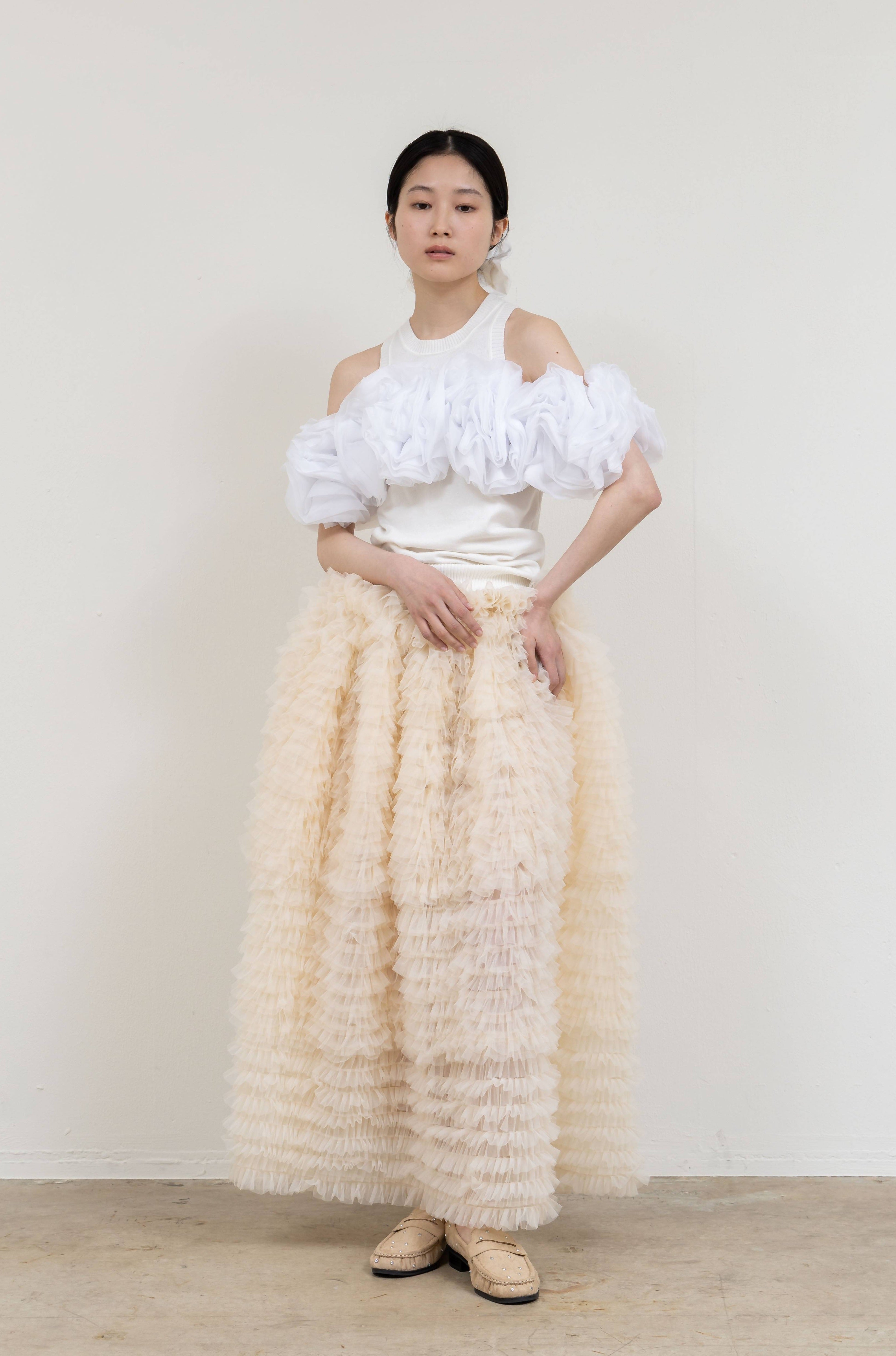 Bibiy. ノースリーブニット　ALEXA FLOWER KNIT bibiy alexa flower knit アレクサフラワーニット