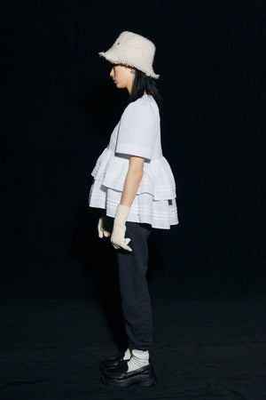 Bibiy FIORE PUFF BLOUSE ホワイト