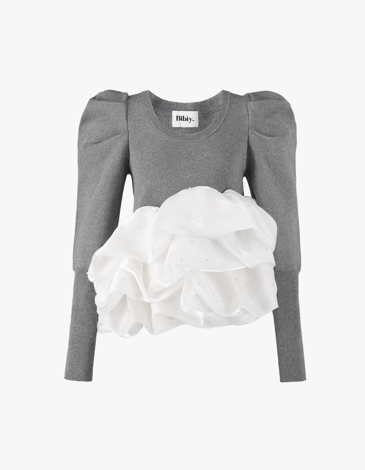 BIBIY. MADE | AMELIE PEPURAMU KNIT GRAY｜Bibiy