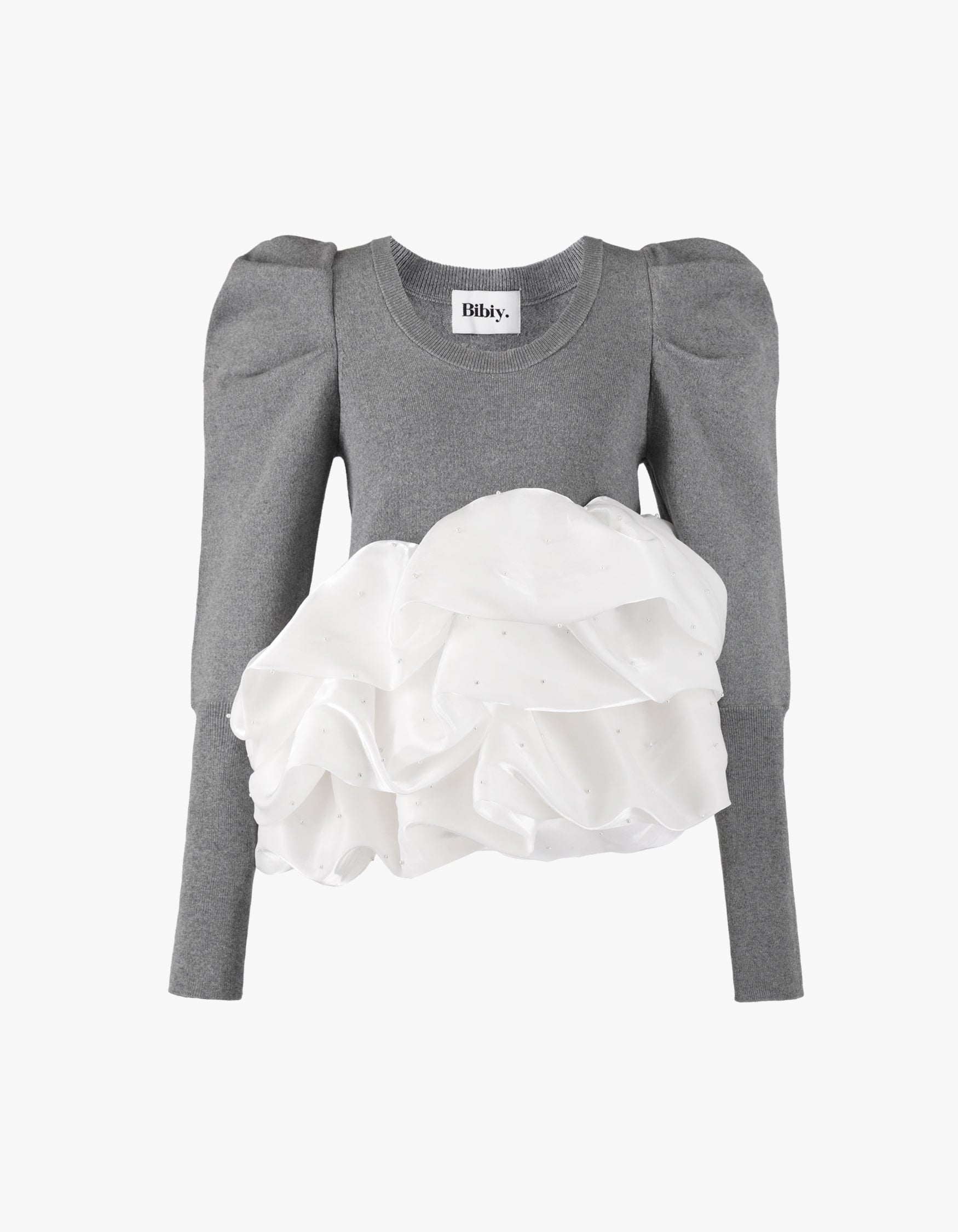 BIBIY. MADE | AMELIE PEPURAMU KNIT GRAY｜Bibiy