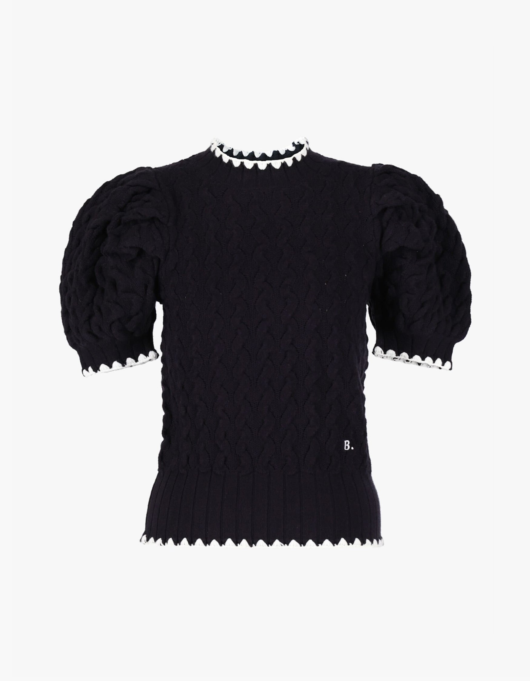 B. PUFF KNIT - F / NAVY