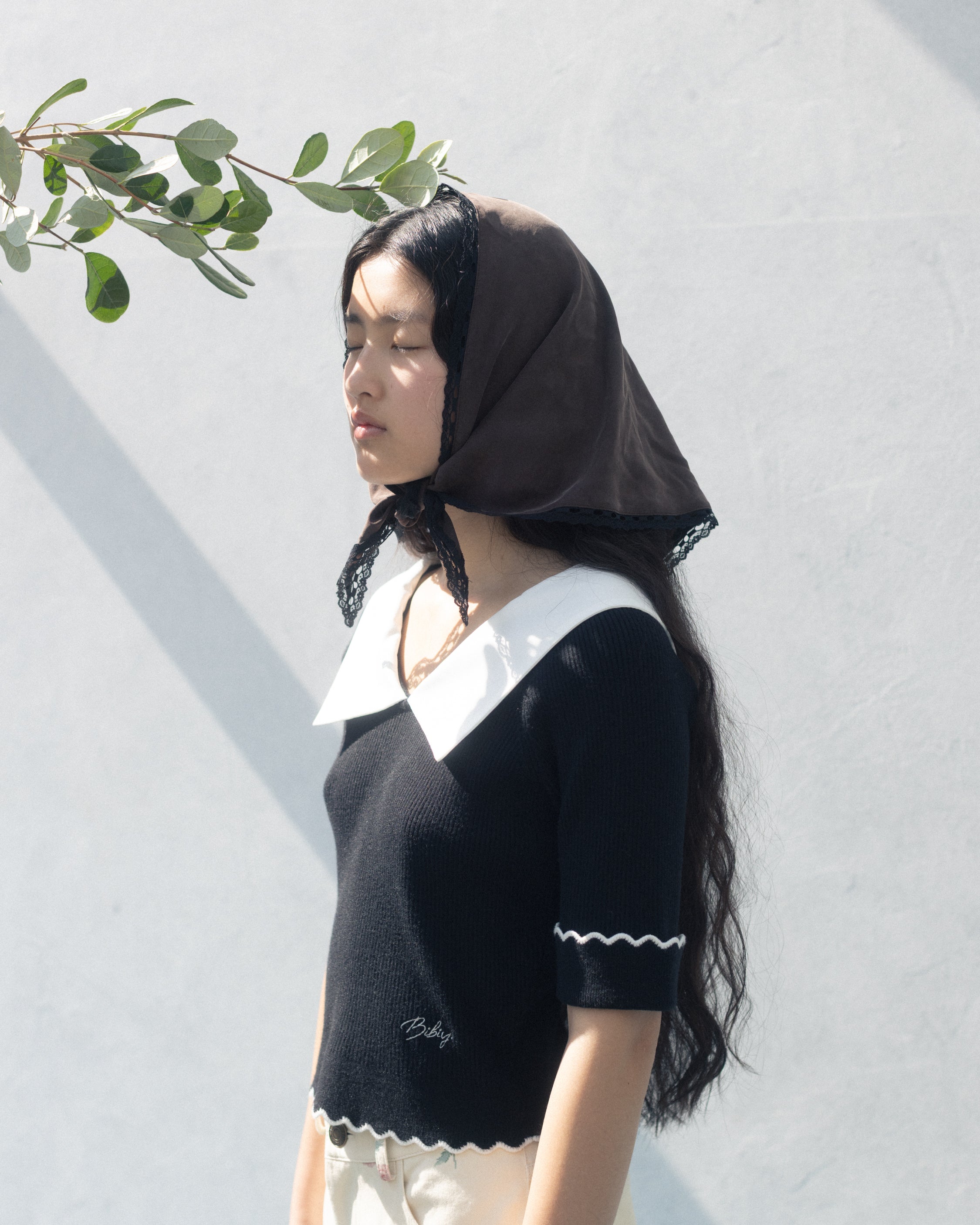 トップス bibiy ANNABELLE KNIT BIBIY. MADE | ANNABELLE KNIT TOP BLACK｜Bibiy.