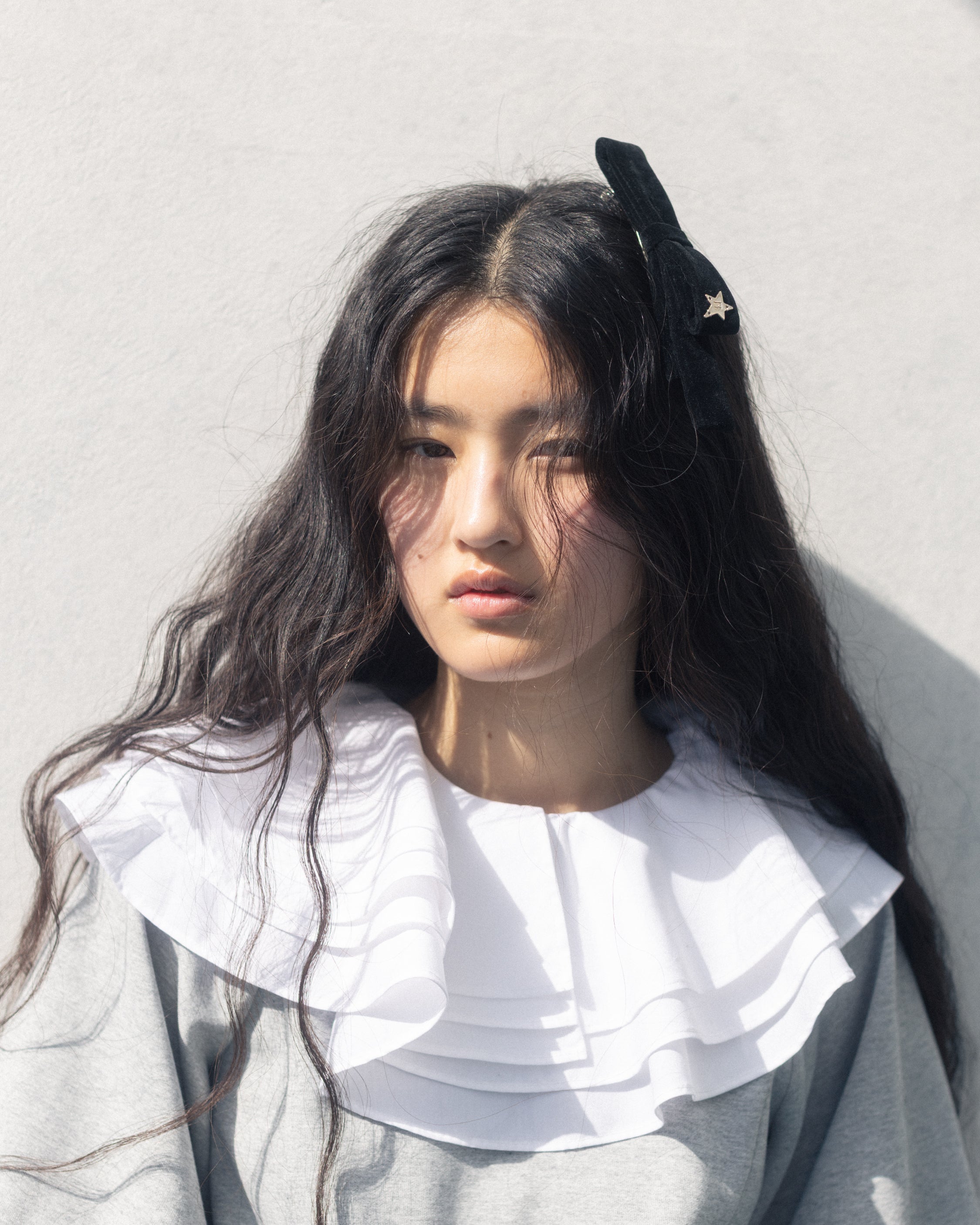 トップス bibiy PEONY COLLAR TOP BIBIY. MADE | PEONY COLLAT TOP GRAY｜Bibiy.