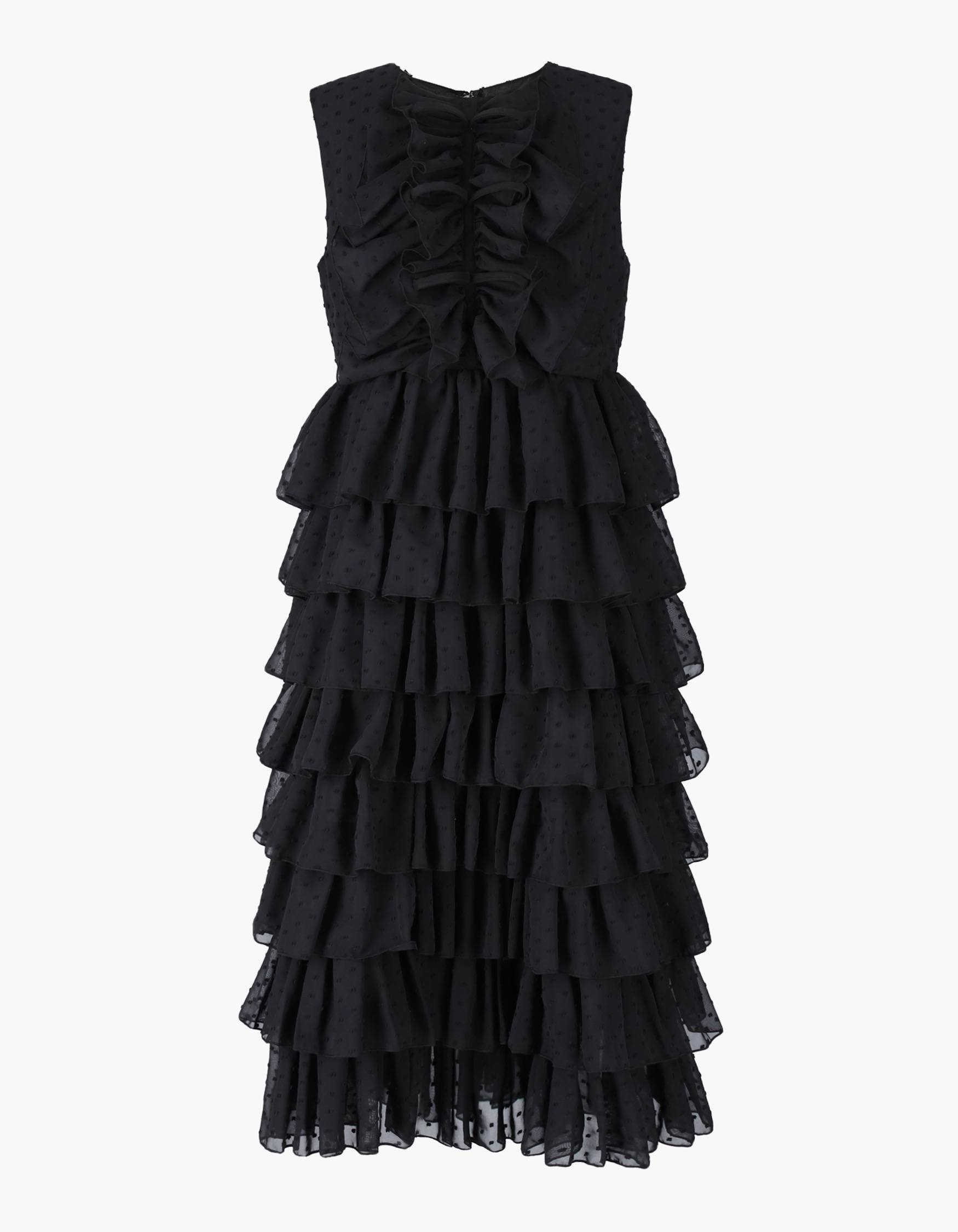 bibiy SARA RUFFLED MIDI DRESSワンピース - altamar.us