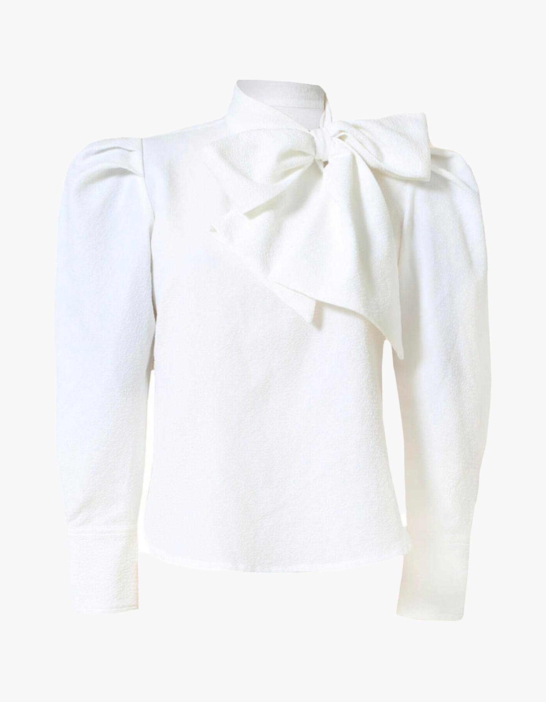 レディースBibiy bibiy RIBBON CUFFS BLOUSE white